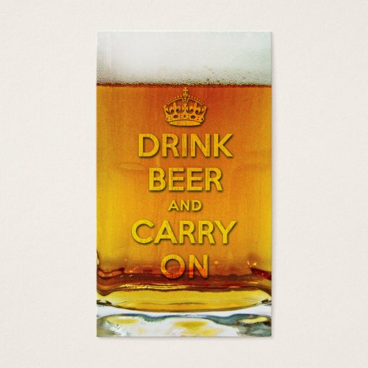 Funny drink beer and carry on (Front)