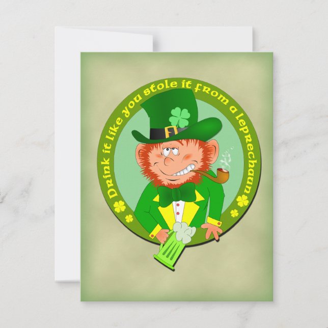 Funny Drink It Like You Stole It Invitation (Front)