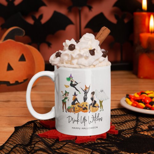 Funny Drink Up Witches Halloween Coffee Mug