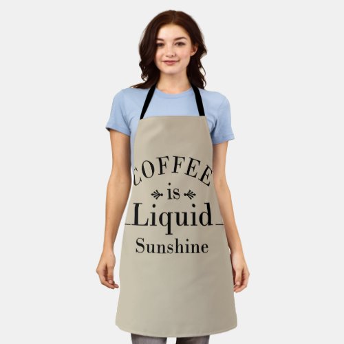 funny drinker sayings about coffee apron