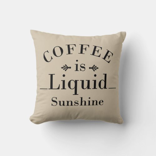 funny drinker sayings about coffee throw pillow