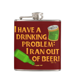 Funny Drinking Beer Hip Flask