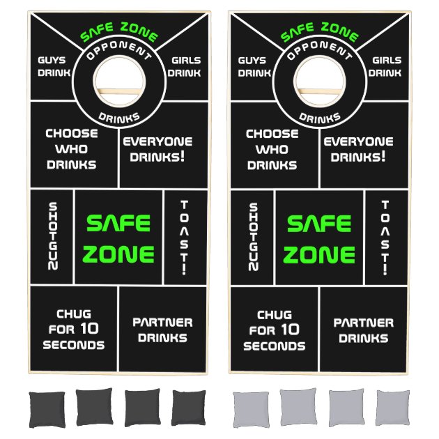 Funny Drinking Gaming Cornhole Set