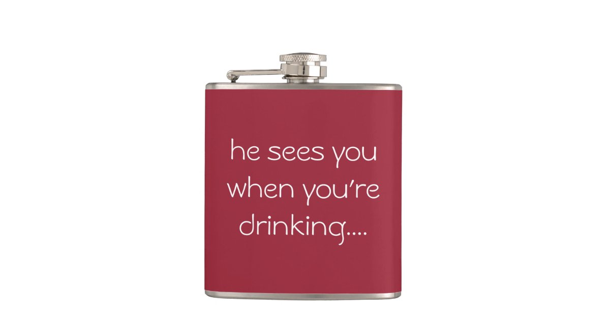 Funny drinking gift...Christmas flask | Zazzle.com