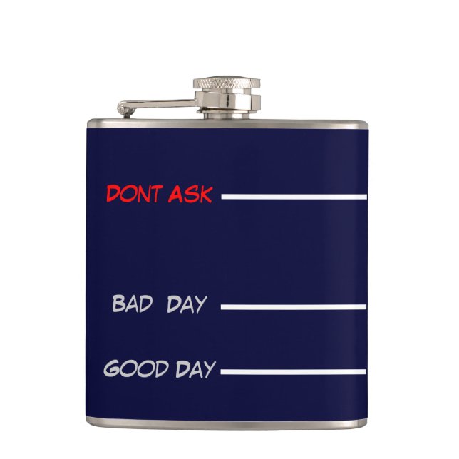 funny drinking measures hip flask (Front)
