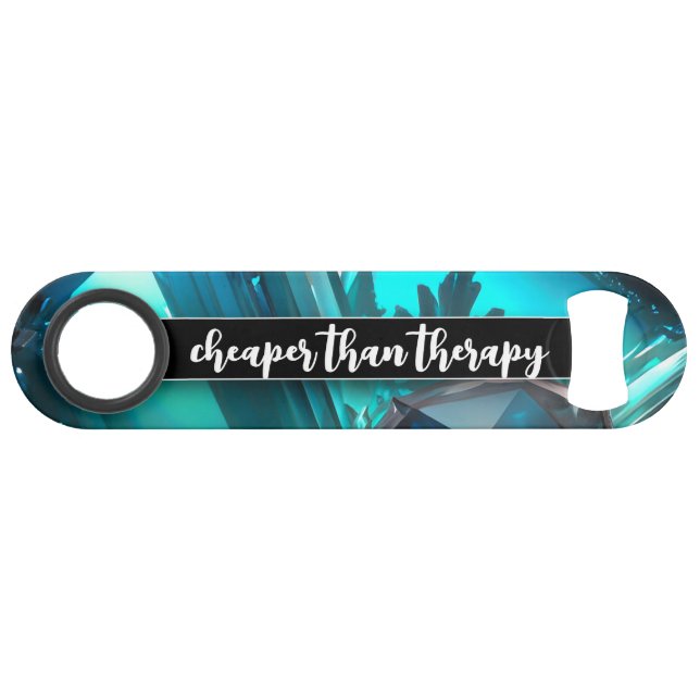 Funny Drinking Quote Abstract Underwater Crystals Bar Key (Front (Horizontal))