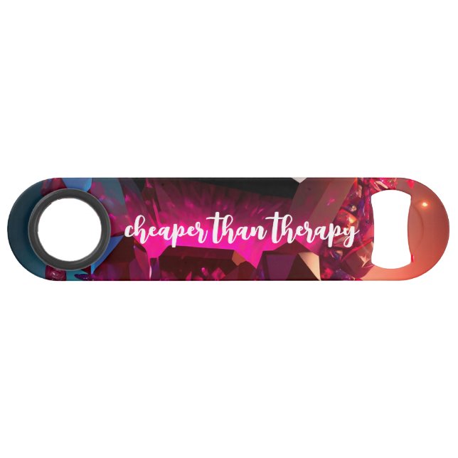 Funny Drinking Quote Abstract Underwater Crystals Bar Key (Front (Horizontal))