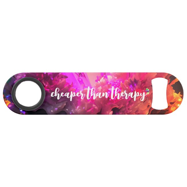 Funny Drinking Quote Abstract Underwater Crystals Bar Key (Front (Horizontal))