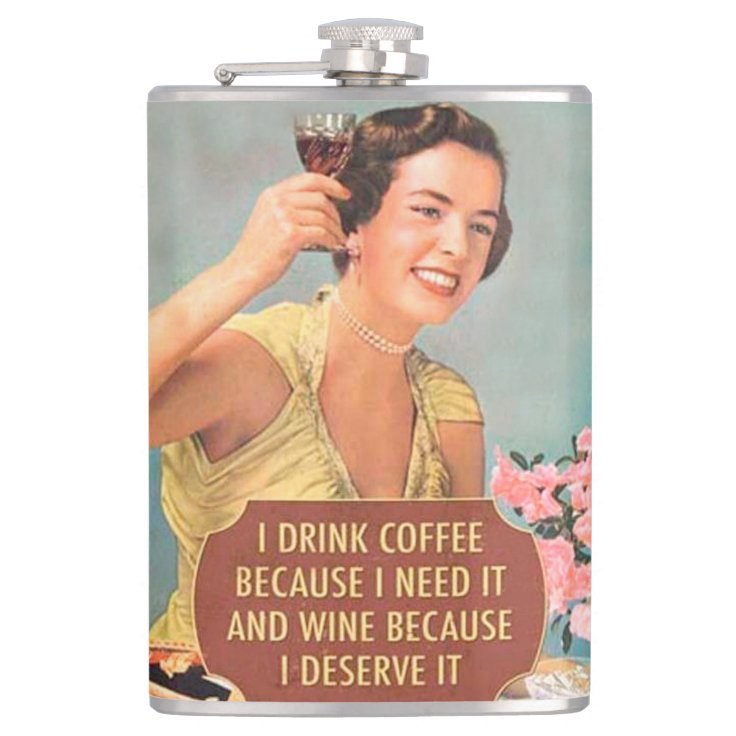 funny drinking quotes flask | Zazzle