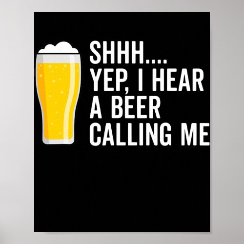 Funny Drinking Saying Dad Joke Beer Graphic Cool Poster