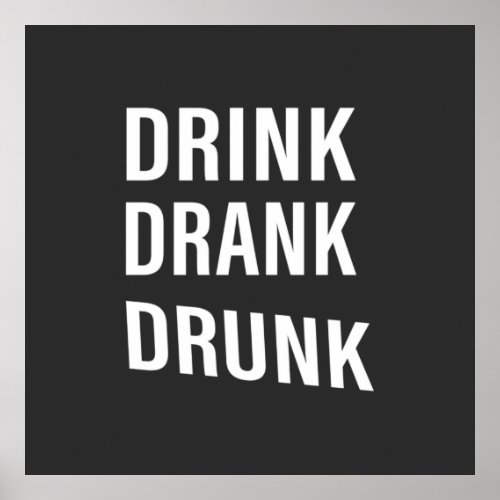 Funny drinking sayings about whiskey drinker poster