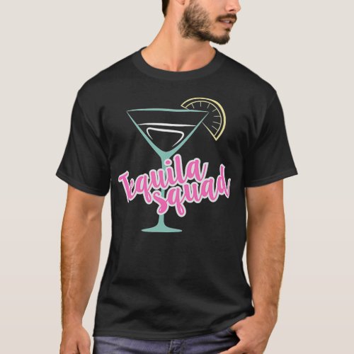 Funny Drinking Tequila squad christmas  T_Shirt