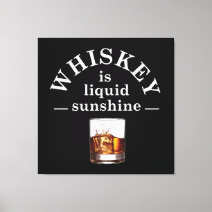 Funny Drinking Whiskey Quotes  Canvas Print