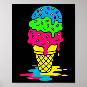 Funny Drip Bruh Ckto School Drip Ice+cream For Boy Poster
