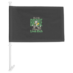 Funny Drip Dog Money Quote Car Flag