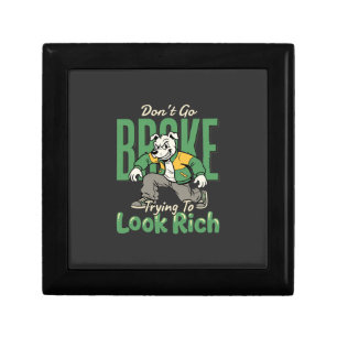 Funny Drip Dog Money Quote Gift Box