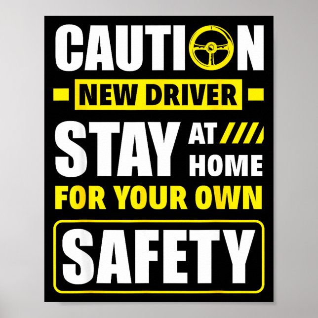 Funny Driver's License New Driver  Poster (Front)