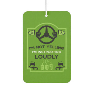Funny Driving Instructor Gift Air Freshener