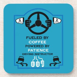 Funny Driving Instructor Gift Beverage Coaster