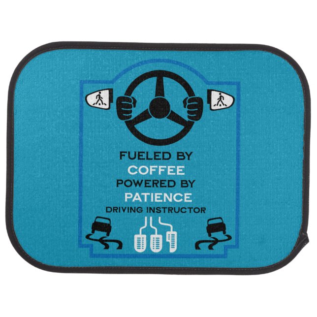 Funny Driving Instructor Gift Car Floor Mat (Rear)