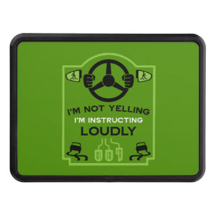 Funny Driving Instructor Gift Hitch Cover