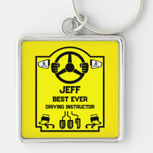 Funny Driving Instructor Gift Keychain