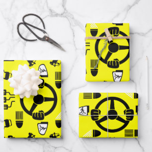 Funny Driving Instructor Gift Wrapping Paper Sheets