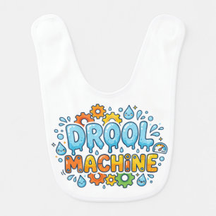 Funny "Drool Machine" Baby Bib