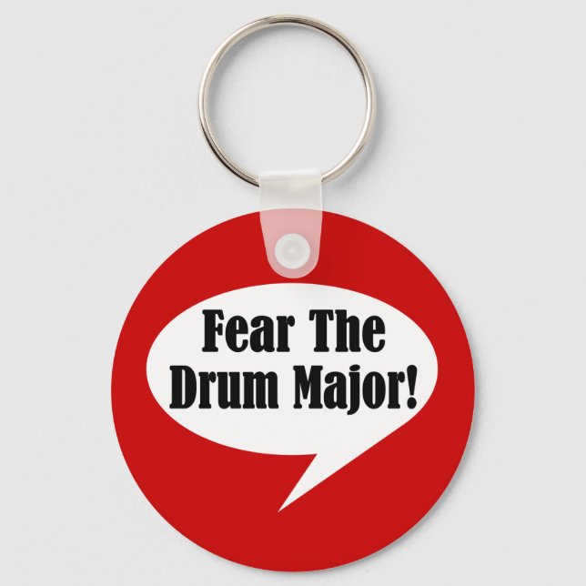 Funny Drum Major Keychain (Front)