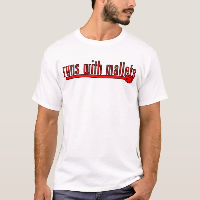 Funny Drum Mallet  T-Shirt (Front)