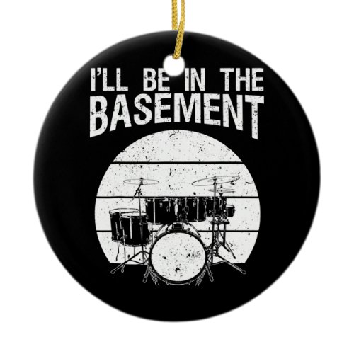 Funny Drummer Art For Men Women Drum Set Drumming Ceramic Ornament
