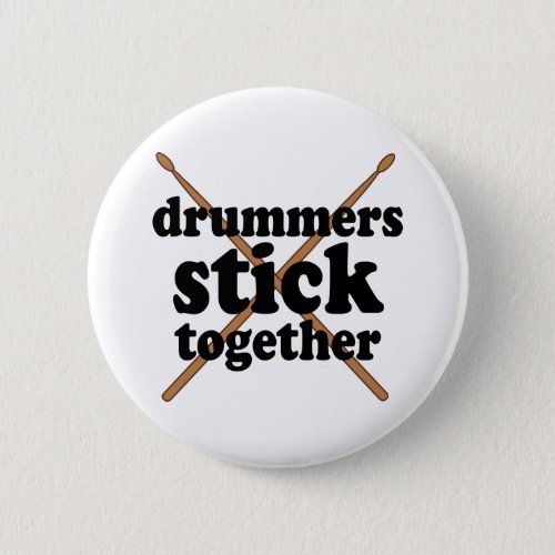 Funny Drummer Button
