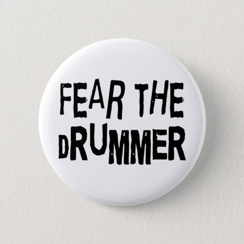 Funny Drummer Button