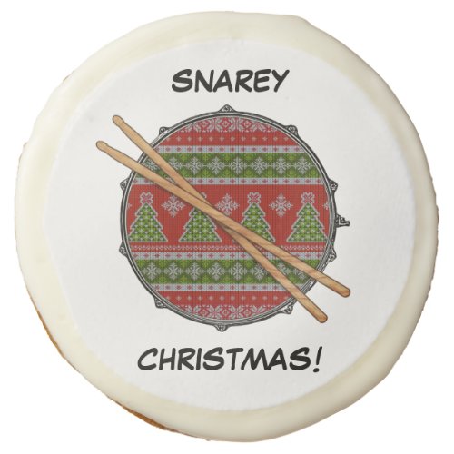 Funny Drummer Christmas Snare Drum Drumstick Music Sugar Cookie