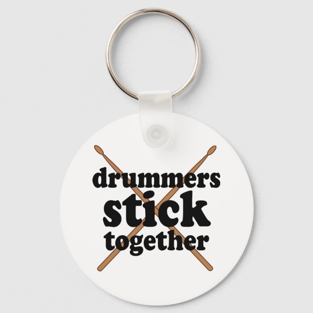 Funny Drummer Keychain (Front)