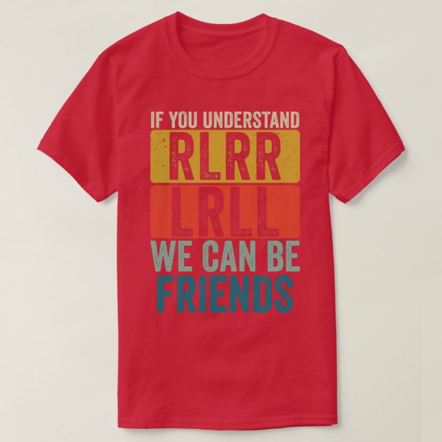 Funny Drummer Paradiddle Retro Drumming Drum Set 1 T-Shirt (Design Front)