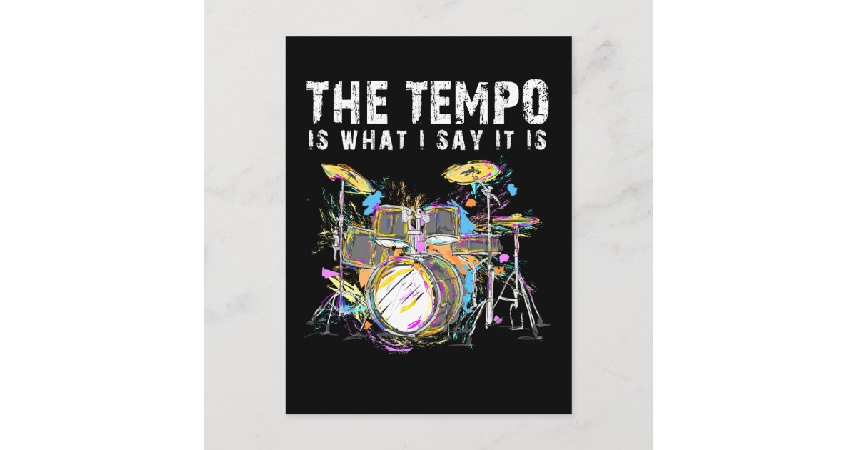 Funny Drummer Quote Drumset Rock Band Musician Postcard Zazzle