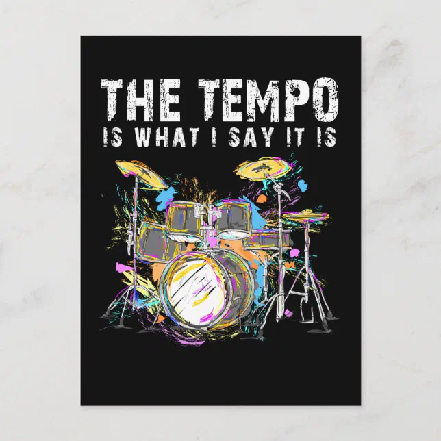 Funny Drummer Quote Drumset Rock Band Musician Postcard Zazzle