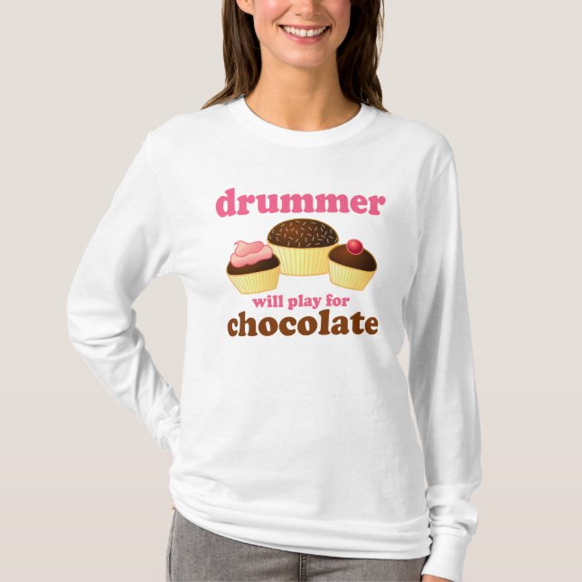 Funny Drummer Quote T-shirt (Front)