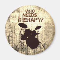 Funny Drummer Therapy Drum Kit Percussion Drumming
