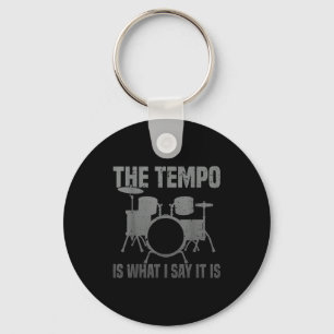 Funny Drumming Art For Men Women Drumline Drum Set Keychain
