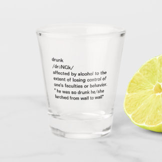 Funny Drunk Definition Party Shot Glass
