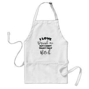 Funny Drunk Quote Women Wine Party Lover Gift Adult Apron