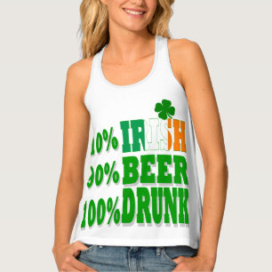 Funny drunk  St Patricks day drinking team All-Ove Tank Top