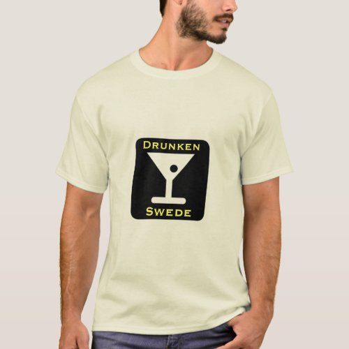 Funny Drunken Swede Scandinavian Drinking T_Shirt