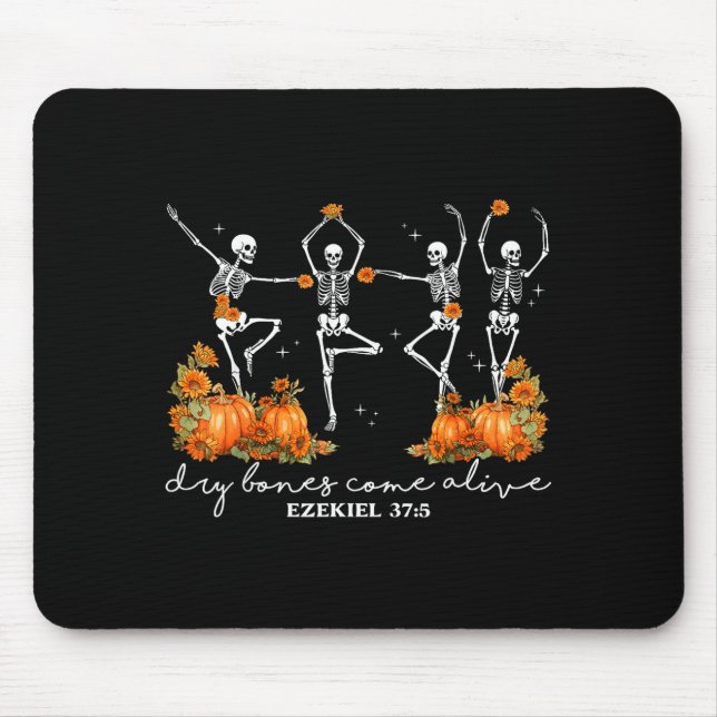 Funny Dry Bones Come Alive Ezekiel 37_5 Ballet Ske Mouse Pad (Front)