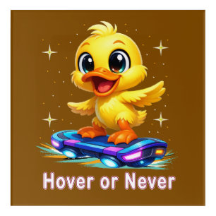 funny duck acrylic print
