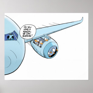 Funny Pilot Cartoons Posters & Prints | Zazzle