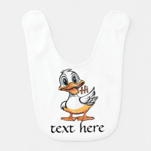 Funny Duck Baby Bib