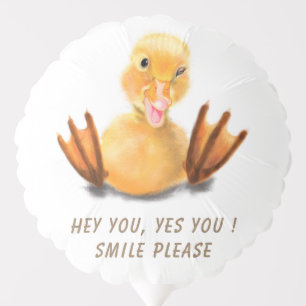Funny Duck Balloon Custom Text